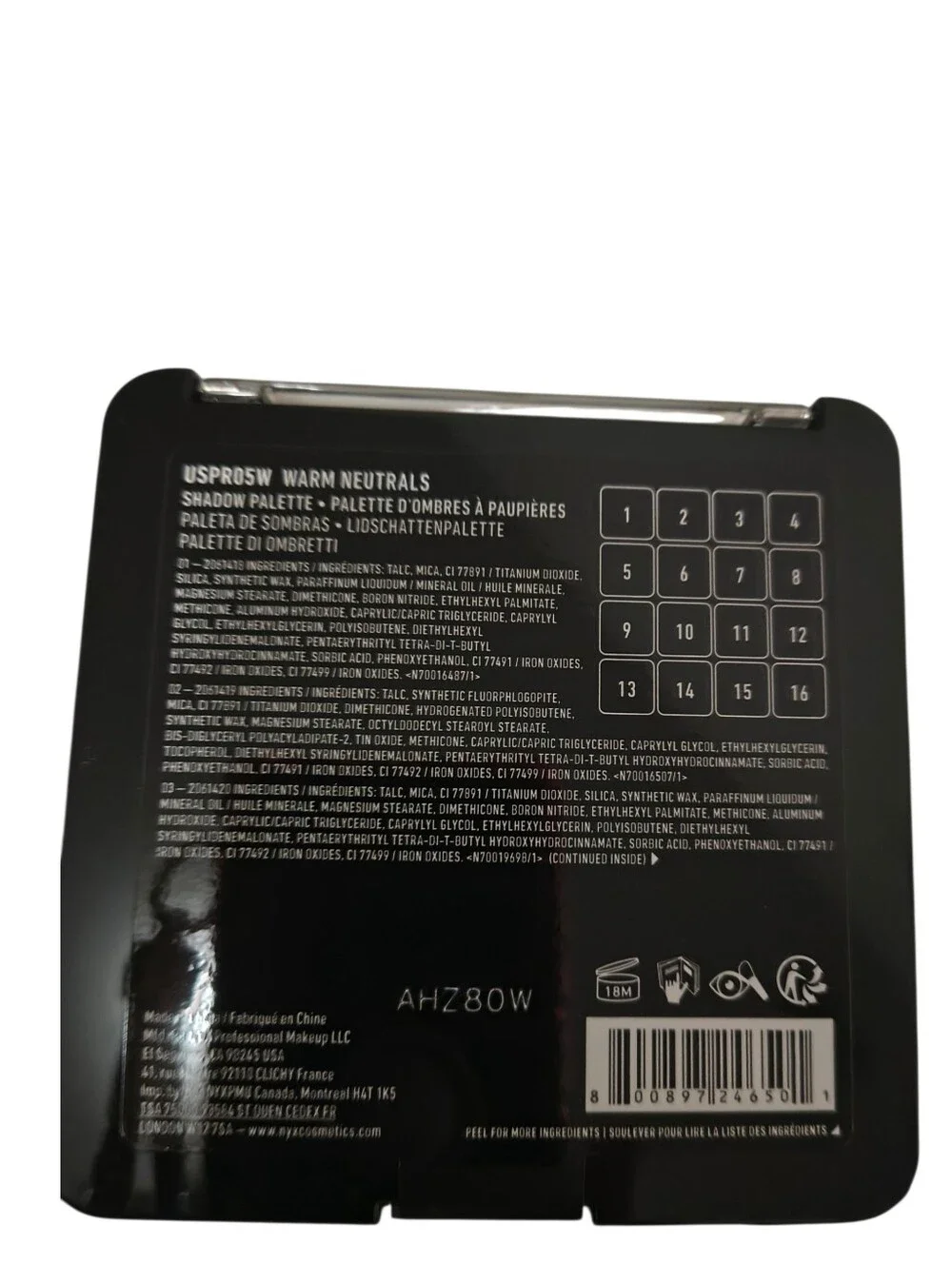 NYX Warm Neutrals Eyeshadow Palette